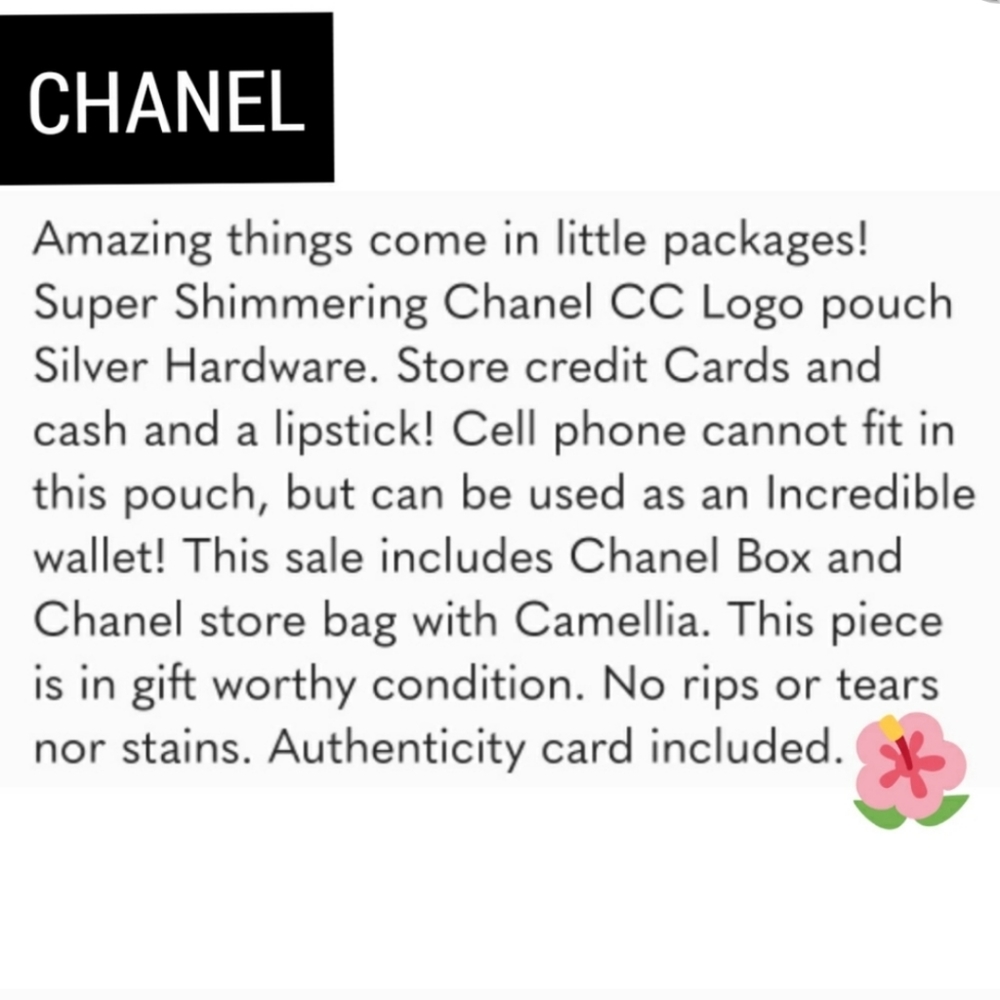 CHANEL shimmer gold mini pochette clutch bag wristlet - Picture 8 of 9